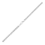 Sterling Silver Rhodium Plated Mariner Chain (5.60 mm)