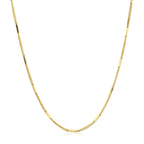 Diamond Cut Bar Links Pendant Chain in Yellow Gold (1.30 mm)