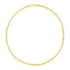 14k Yellow Gold Paperclip Chain Necklace