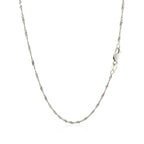 14k White Gold Singapore Chain (1.30 mm)