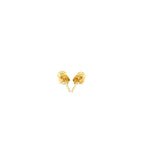 10k Yellow Gold Ball Style Stud Earrings (4mm)