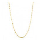 Sterling Silver Gold Plated Paperclip Chain (2.95 mm)