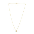 14k Yellow Gold MOP Evil Eye Necklace