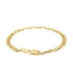 5.5mm 10k Yellow Gold Mariner Link Bracelet