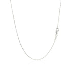 14k White Gold Diamond Embellished Cross Motif Necklace (.21cttw)
