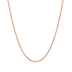 14k Rose Gold Diamond Cut Cable Link Chain (1.30 mm)
