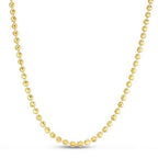 Moon Cut Bead Chain in 14k Yellow Gold (3.00 mm)