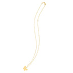 14k Yellow Gold Ppillon Butterfly Necklace
