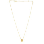 14k Yellow Gold Panther Head Necklace