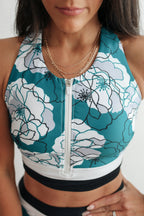 Crop Zip Up Breastfeeding Swimsuit Top | FINAL SALE