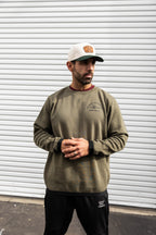 Dad Tired Crew Neck Sweatshirt