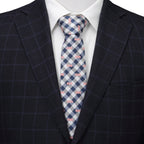 DC Batman Plaid Navy Men's Tie