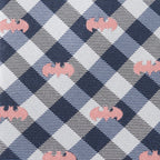 DC Batman Plaid Navy Men's Tie