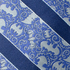 DC Batman Stripe Multi Emblem Blue Men's Tie