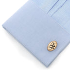 DC Batman Wayne Monogram Gold Cufflinks