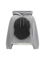 Hoodie Numeric Logo Spray Grey Melange