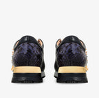 The Infanta Navy Spike Leather Women Sneaker Limited Edition