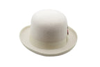 Ferrecci Premium Wool Off-White Derby Bowler Hat