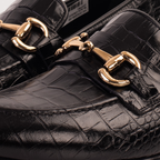 The Monaco Black Leather Men Shoe Bit Loafer