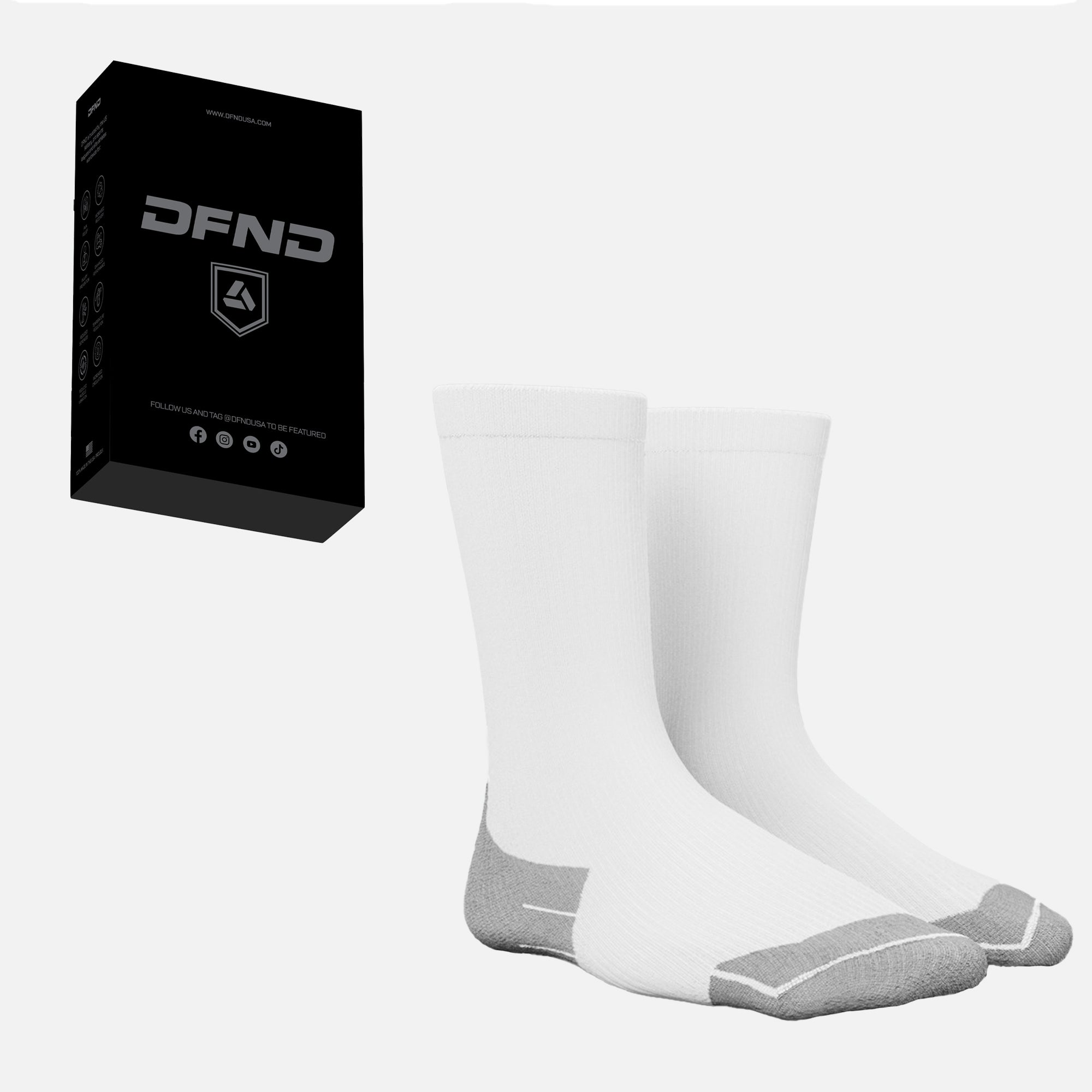 HYBRID Ax CREW COMPRESSION SOCKS 20-30mmHg for Women