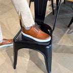 Men's Don Giovanni Wingtips - Cognac w/ White Sole