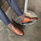 Men's Don Giovanni Wingtips - Cognac