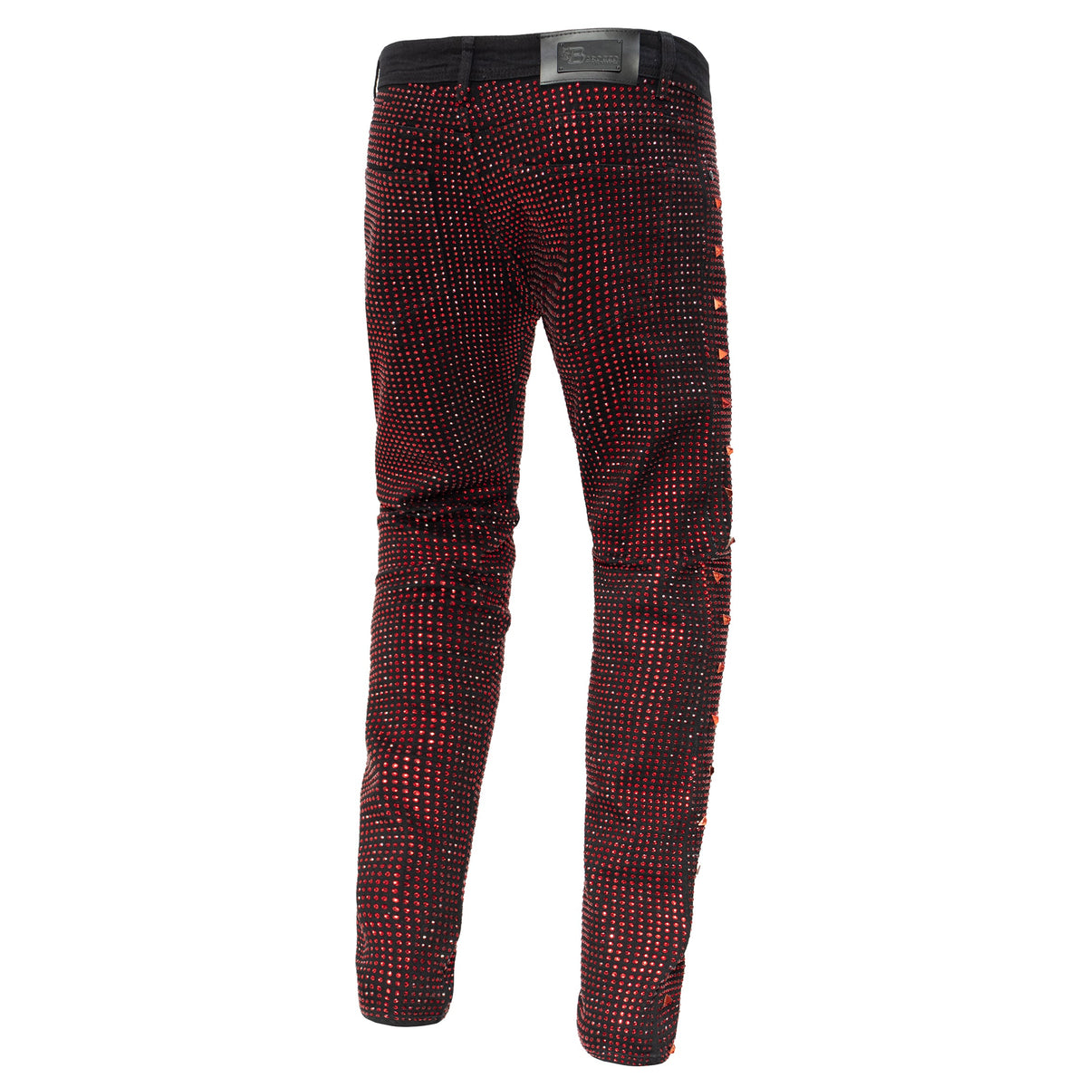 Barocco Pure Style Men's Pants - Black/Red