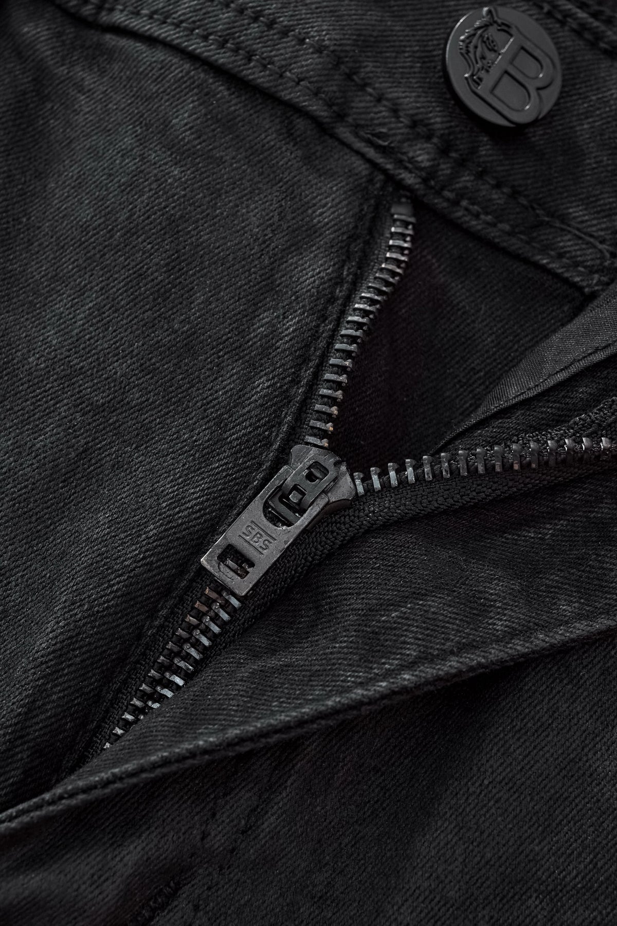 Obsidian Distressed Denim Pant BLACK