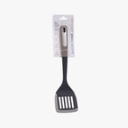 Silicone Scratch and Heat Resistance Edge Slotted Turner, Grey