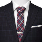 Disney Mickey and Friends Navy Plaid Men's Tie