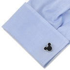 Disney Mickey Mouse Sterling Silver and Onyx Cufflinks