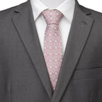 Disney Mickey Mouse Silhouette Blossom Pink Men's Tie