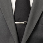 Disney Mickey Mouse Onyx Stainless Steel Tie Bar