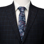 Disney Mickey and Friends Paisley Blue Multi Men's Tie