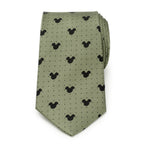 Disney Mickey Mouse Silhouette Dot Green Men's Tie