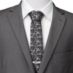 Disney The Nightmare Before Christmas Black Gray Pattern Men's Tie