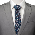 Disney Frozen Olaf Navy Pattern Men's Tie