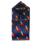 Disney The Little Mermaid Sebastian Hidden Message Blue Men's Tie
