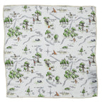 Disney Winnie the Pooh Map Pocket Square