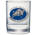 United States Naval Academy Goat Double Old Fashioned Glass, 13.5 oz