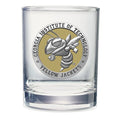 Georgia Tech Yellow Jackets Buzz Logo Double Old Fashioned Glass, 13.5 oz