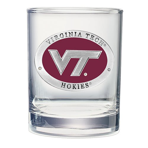Virginia Tech University VT Logo Double Old Fashioned Glass, 13.5 oz