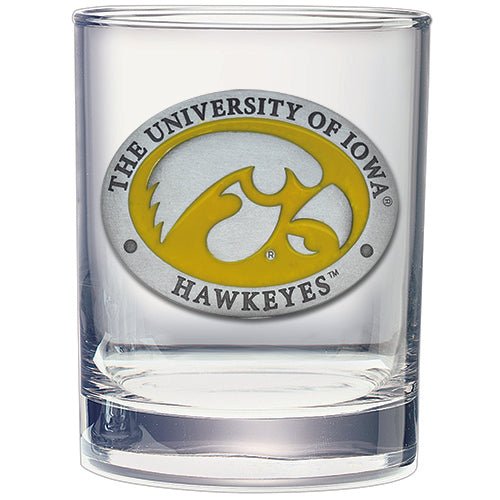 Iowa Hawkeyes Double Old Fashioned Glass, 13.5 oz