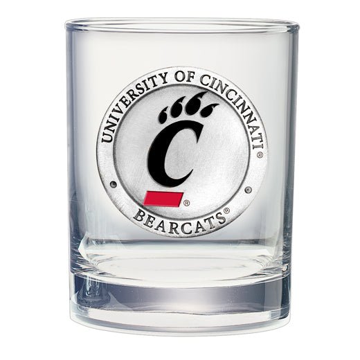 Cincinnati Bearcats Double Old Fashioned Glass, 13.5 oz