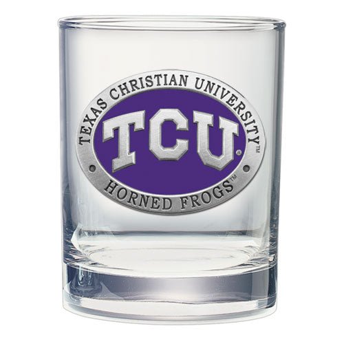 Texas Christian University Double Old Fashioned Glass, 13.5 oz