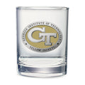 Georgia Tech Yellow Jackets GT Logo Double Old Fashioned Glass, 13.5 oz