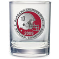 Alabama Crimson Tide National Champions 2009 Clear Glass, 13.5 oz