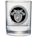 Army Black Knights Crest Double Old Fashioned Glass, 13.5 oz