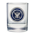 Navy Double Old Fashioned Glass, 13.5 oz