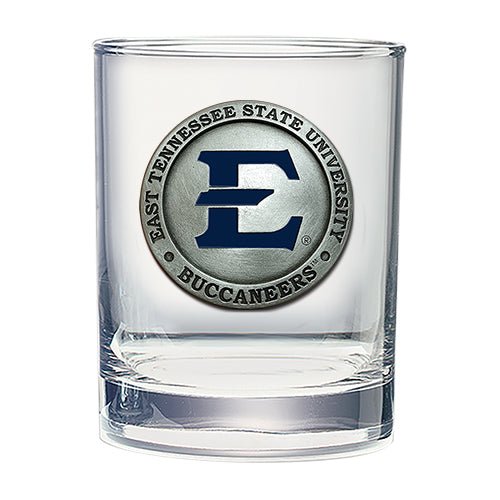 East Tennessee State Buccaneers Double Old Fashioned Glass, 13.5 oz